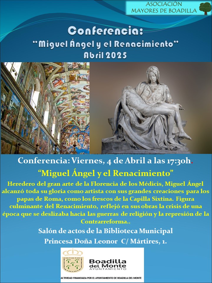 CONFERENCIA 4 ABRIL A LAS 17:30h:  